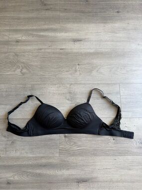 Soma Enbliss Luxe Wireless J Hook Bra - size 34C - black